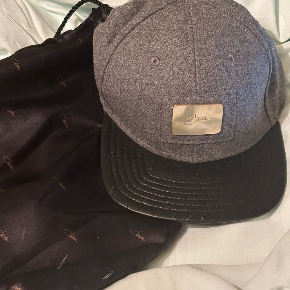 Grey and black Cazal Hat